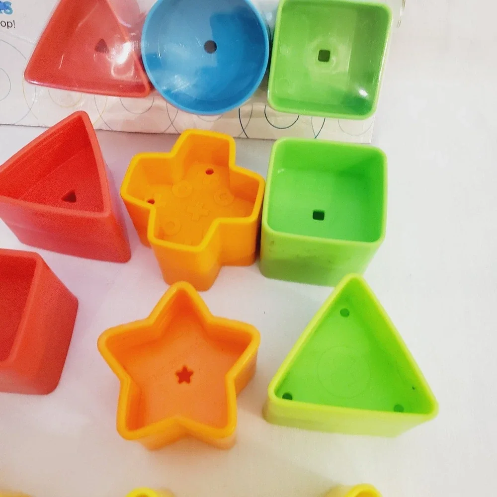 12 Pc Fisher Price Replacement Shape Sorter First Blocks